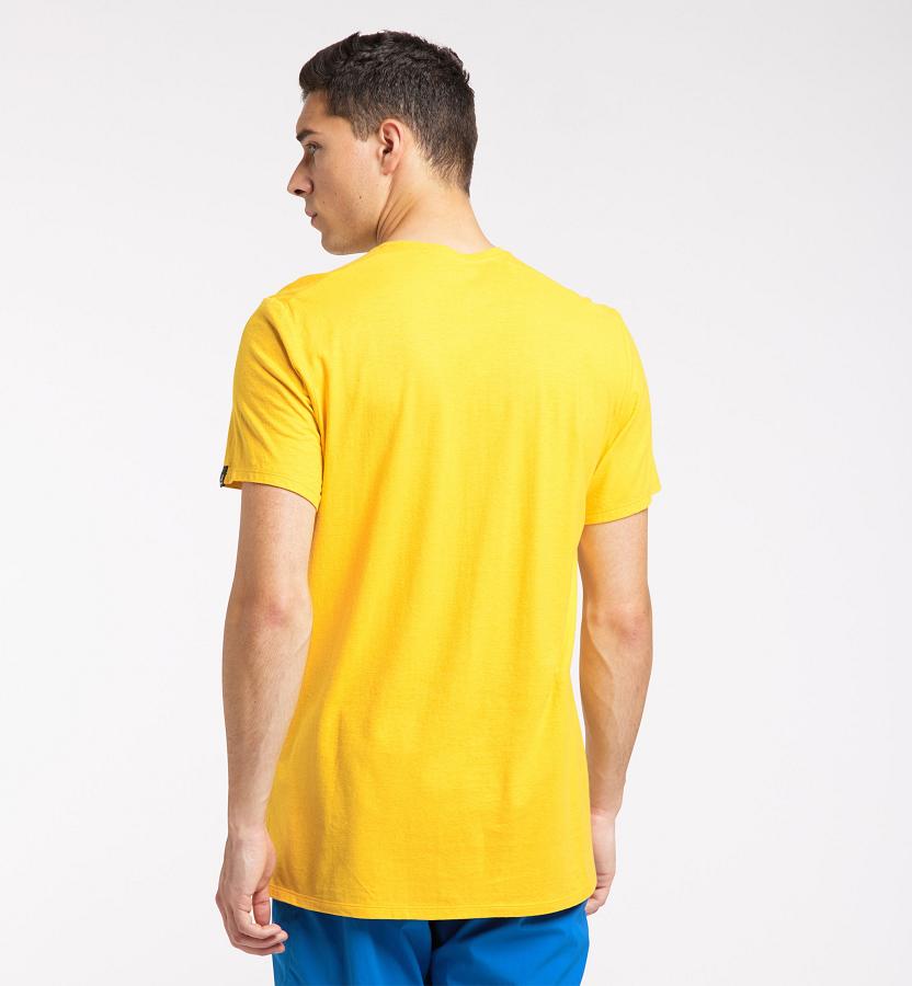 Haglöfs Mens Träd T-Shirt Yellow New Zealand 50728OHSF